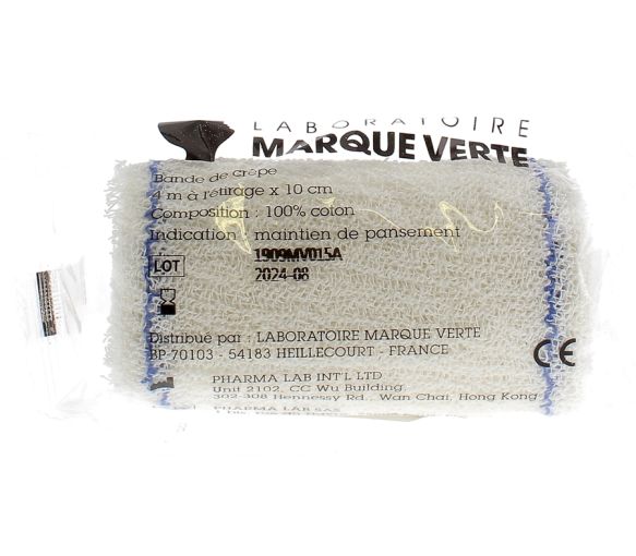 Bande de crêpe Marque Verte - bande de taille 4m x 10cm