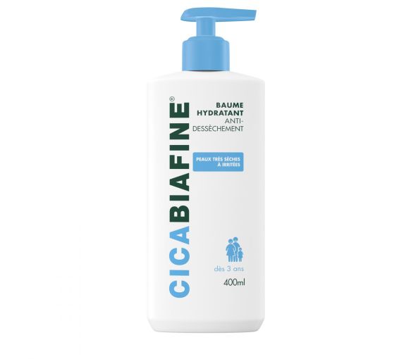 Baume corporel hydratant quotidien Cicabiafine - flacon-pompe de 400 ml - image 1