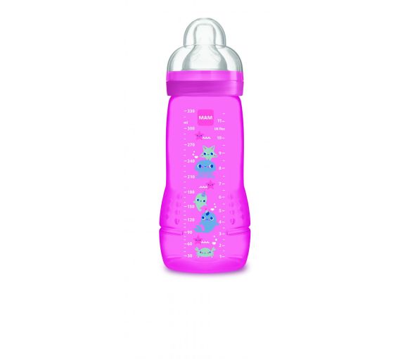 Biberon Easy Active 2ème âge 6 mois et + Mam - 1 biberon de 330 ml