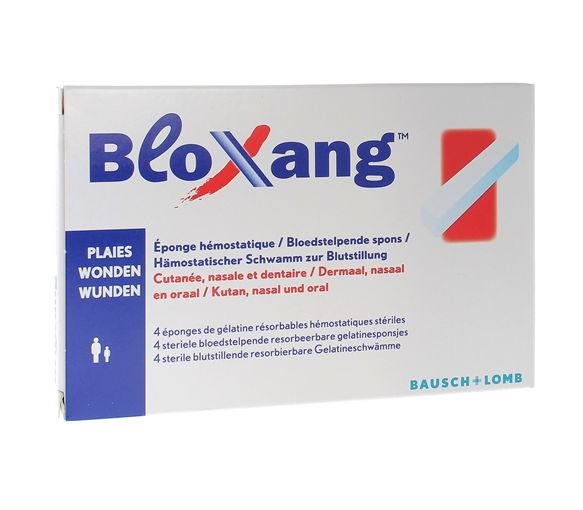 Bloxang Eponges hémostatiques Bausch et Lomb - boîte de 4 éponges