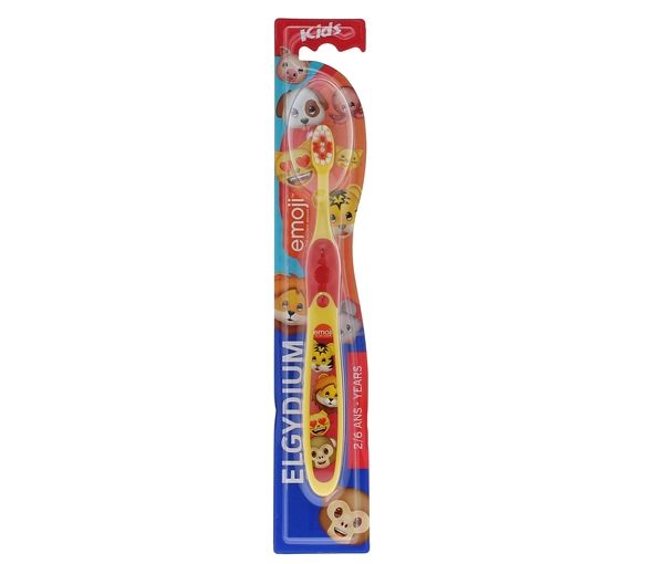 Brosse à dents Kids Emoji Elgydium 2-6 ans - 1 brosse à dents