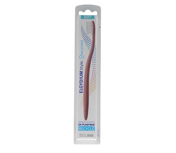 Brosse à dents en plastique recyclé souple Elgydium - une brosse à dents - image 1