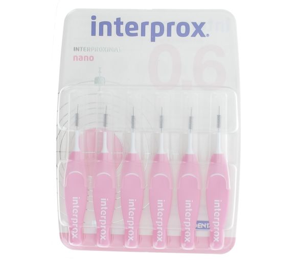Brossettes interdentaires interprox nano rose Crinex - 6 brossettes
