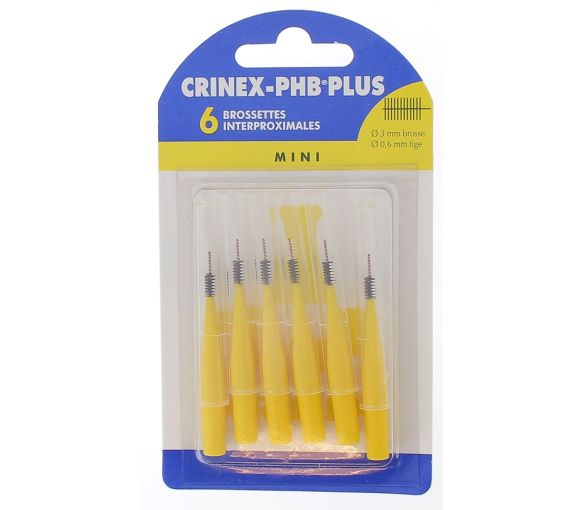 Brossettes interdentaires mini phb plus Crinex - 6 brossettes