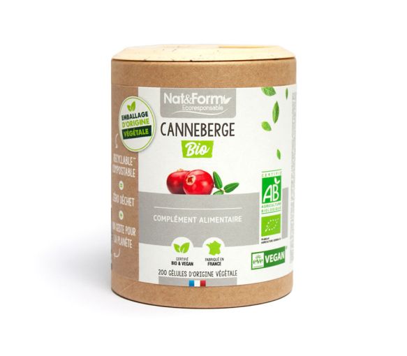 Canneberge bio Nat&Form - boite de 200 gélules - image 1