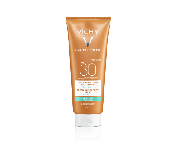Capital Soleil Lait protecteur fraîcheur SPF30+ Vichy - tube de 300 ml - image 1
