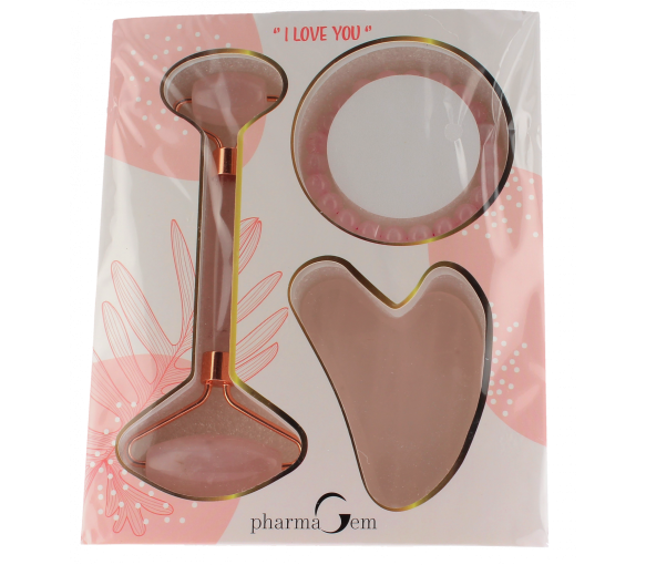 Coffret quartz-rose I love you PharmaGem - coffret de 3 produits - image 1