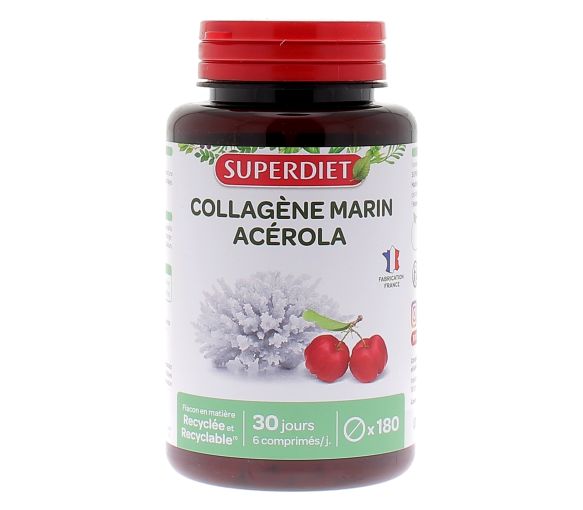 Collagène marin + Acérola Super Diet - boîte de 180 comprimés