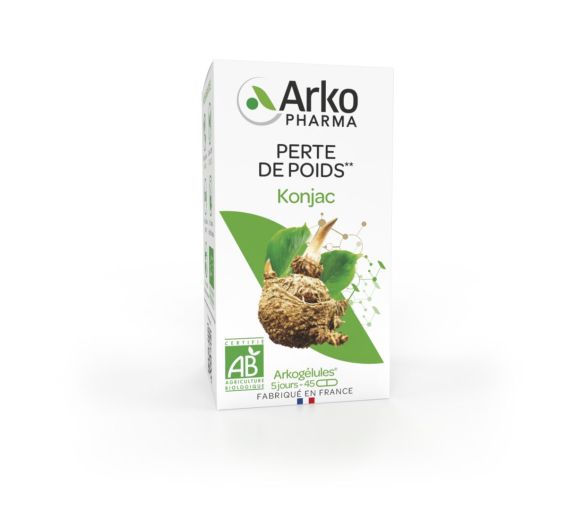 Arkogélules Konjac perte de poids bio Arkopharma - boîte de 45 gélules - image 1