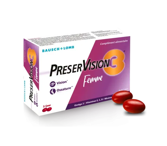 PreserVision 3 femme Bausch & Lomb - boite de 60 capsules