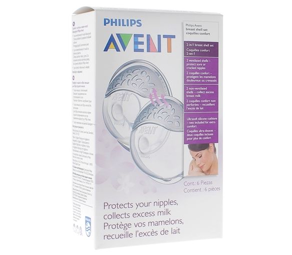Coquille d'allaitement confort Philips Avent - 6 coquilles d'allaitement