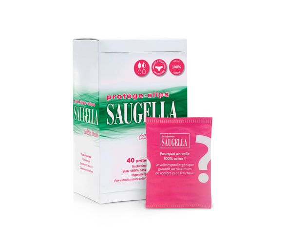 Cotton touch serviette extra-fine Saugella - boite de 40 protège-slips - image 1