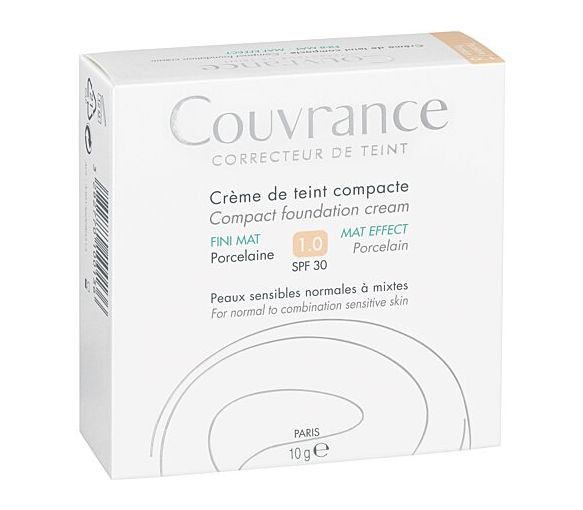 Couvrance crème de teint compacte Porcelaine 1.0 SPF 30 Avène - poudrier de 10 g - image 1