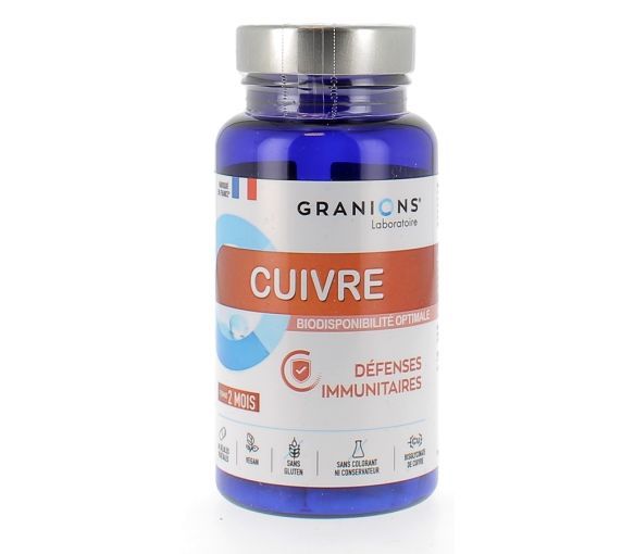 Cuivre Granions - boîte de 60 gélules
