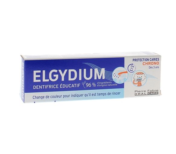 Dentifrice éducatif chrono enfants Elgydium - tube de 50ml