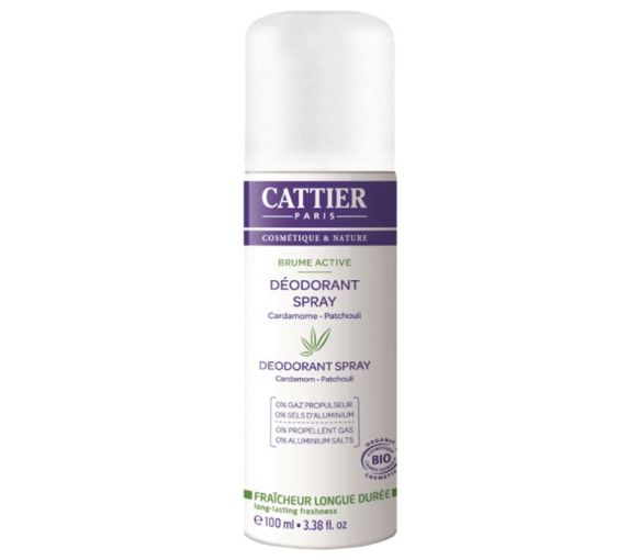 Déodorant Brume active bio Cattier - spray 100 ml
