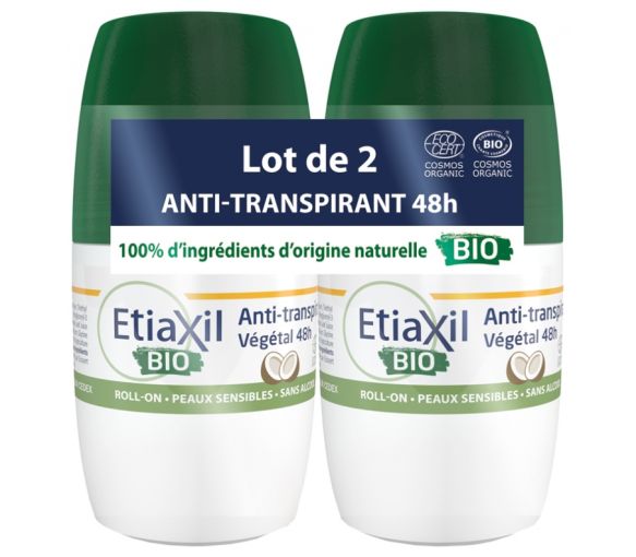 Déodorant anti-transpirant végétal bio parfum coco Etiaxil - image 2