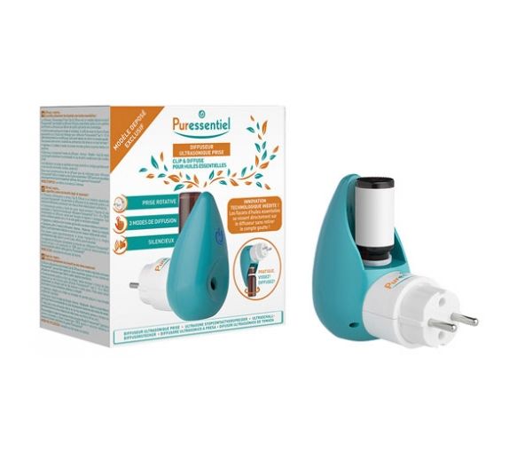 Diffuseur ultrasonique prise Clip et Diffuse Puressentiel - 1 prise