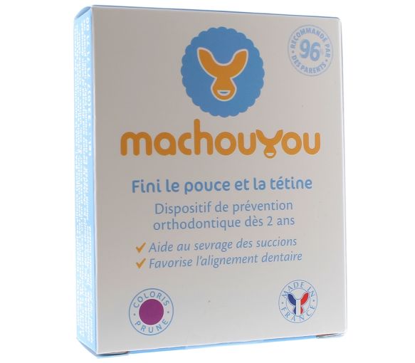 Dispositif 1ère Dentition Sevrage des Succions - Couleur : Prune Machouyou - 1 dispositif