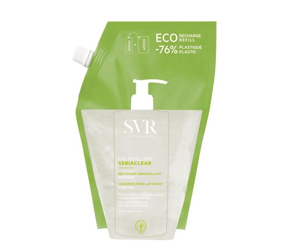Sebiaclear Eau micellaire éco-recharge SVR - recharge de 400ml