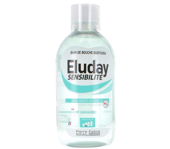 Eluday Sensibilité Bain de bouche Pierre Fabre - flacon de 500 ml + gobelet doseur