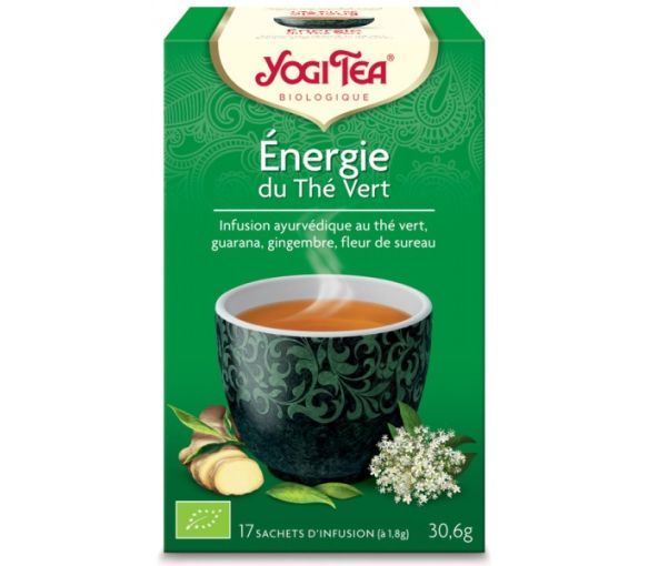 Energie du thé vert BIO Yogi Tea - boite de 17 sachets - image 1