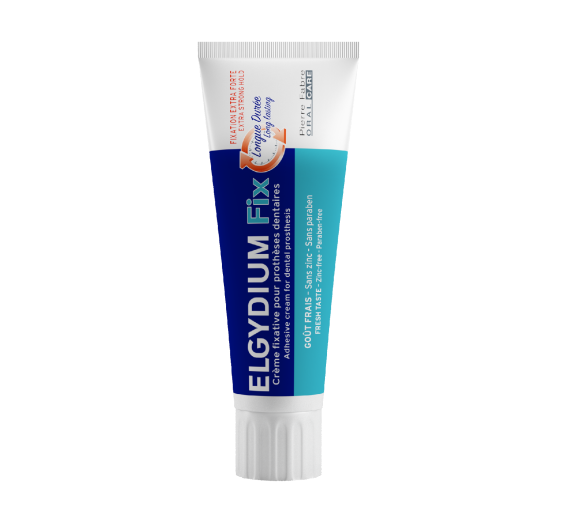 Fix Crème fixative pour prothèses dentaires fixation extra-forte Elgydium - tube de 45g