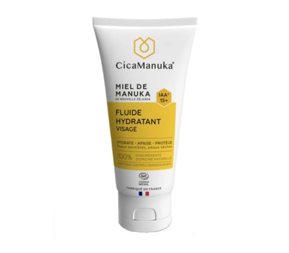 Fluide hydratant visage bio au miel de Manuka IAA15+ Cica Manuka - tube de 50ml - image 1