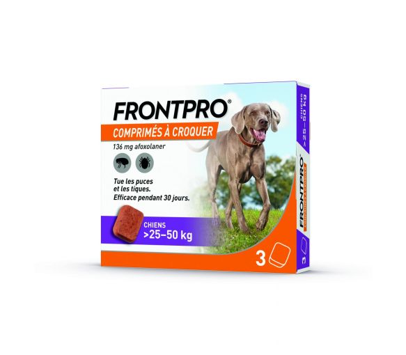 Frontpro comprimé anti puces chien >25-50kg - image 1