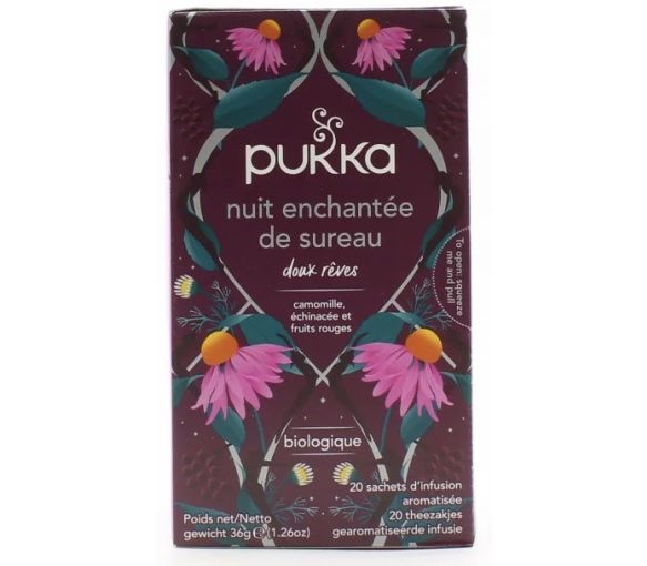 Nuit enchantée de sureau doux rêves Pukka - boite de 20 sachets
