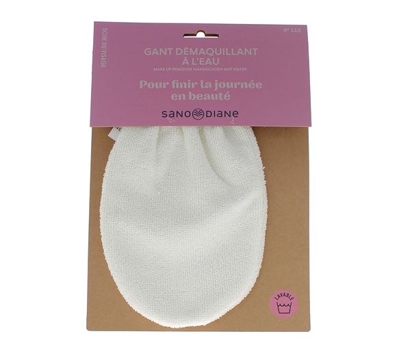 Gant démaquillant à l'eau Sanodiane - un gant