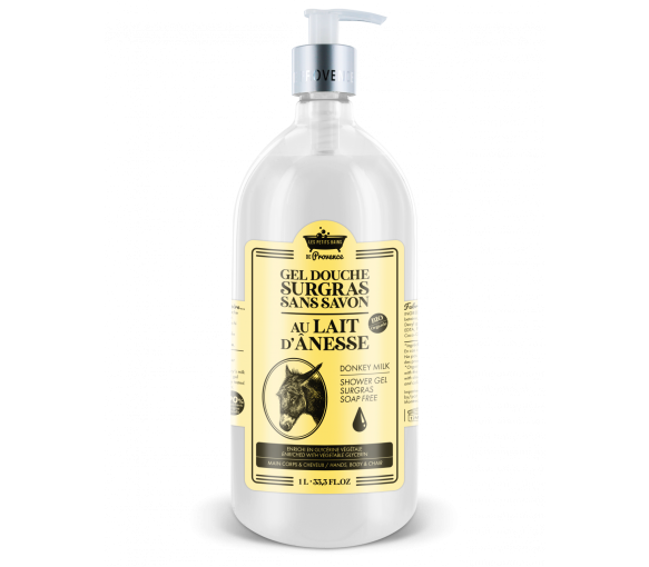 Gel douche surgras au lait d'ânesse Les petits bains de Provence - image 1