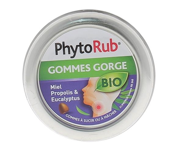 PhytoRub Gommes gorge bio Nutreov - boite de 45g