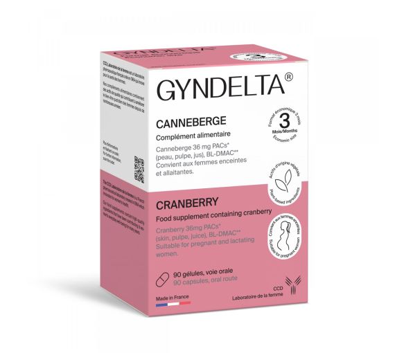 Gyndelta cranberry 36 mg - boite de 90 gélules