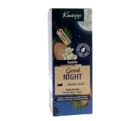 Huile de bain Good Night pin des alpes amyris Kneipp - flacon de 100 ml