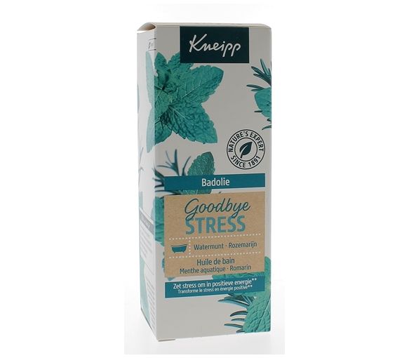 Huile de bain Goodbye Stress menthe aquatique romarin Kneipp - flacon de 100 ml