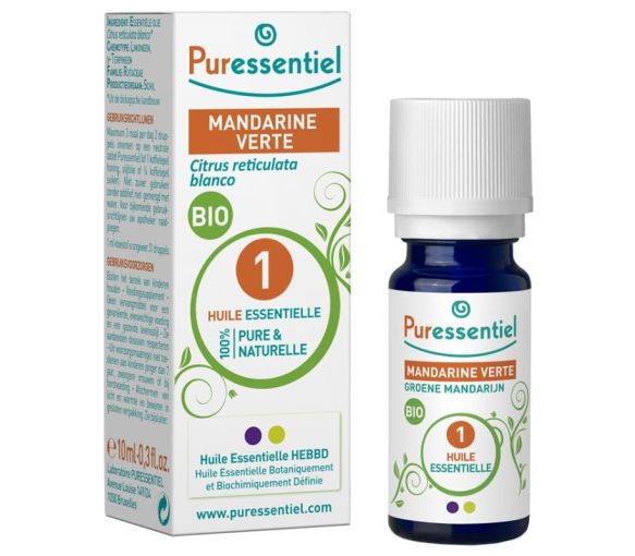 Huile essentielle bio mandarine verte Puressentiel - flacon de 10 ml