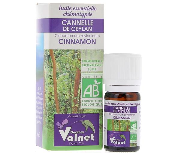 Huile essentielle Cannelle Bio Dr Valnet - 5 ml