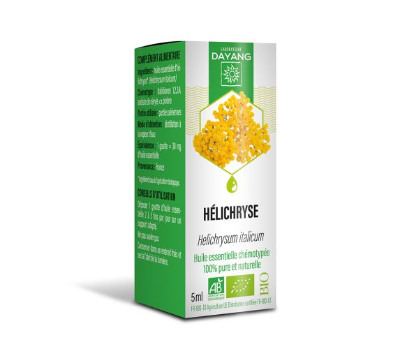 Huile essentielle Hélichryse bio Dayang - Flacon de 5ml
