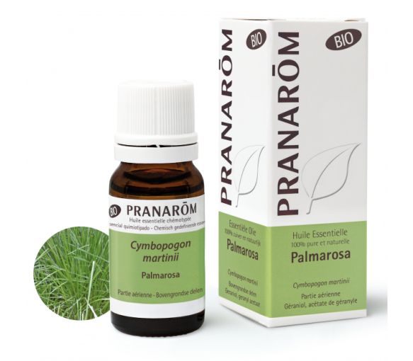 Huile essentielle de Palmarosa bio Pranarôm - flacon de 10 ml