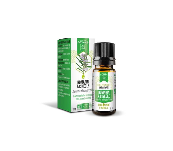 Huile essentielle romarin à cinéole bio Dayang - flacon de 10ml - image 1