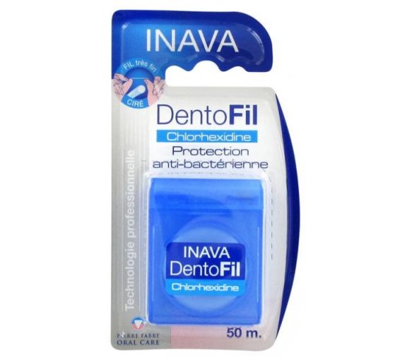 DentoFil fil dentaire chlorhexidine Inava - boîte de 50 m