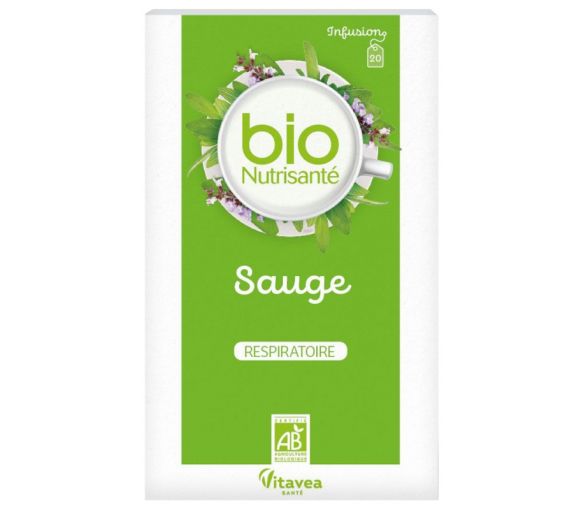 Infusion sauge respiratoire bio Vitavea - boîte de 20 sachets - image 1