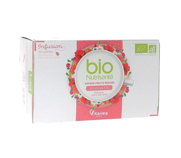 Infusion silhouette saveur fruits rouges bio Nutrisanté - boîte de 20 sachets