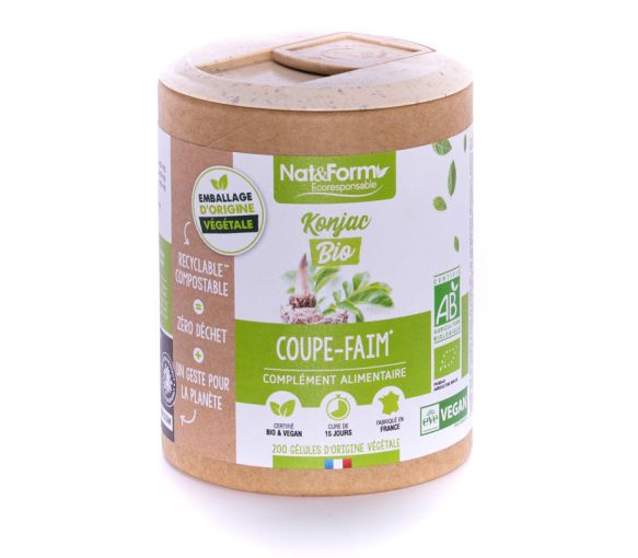 Konjac bio Ecoresponsable Nat&Form - Boite de 200 gélules - image 1