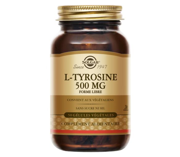 L-Tyrosine 500mg Solgar - pot de 50 gélules - image 1