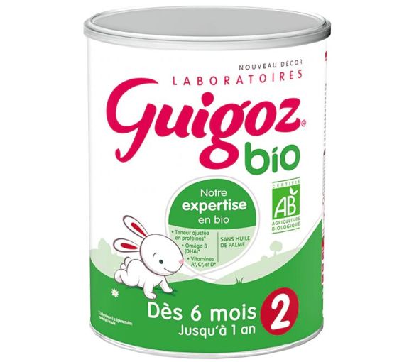 Lait en poudre Bio 2ème âge Guigoz - boite de 800 g