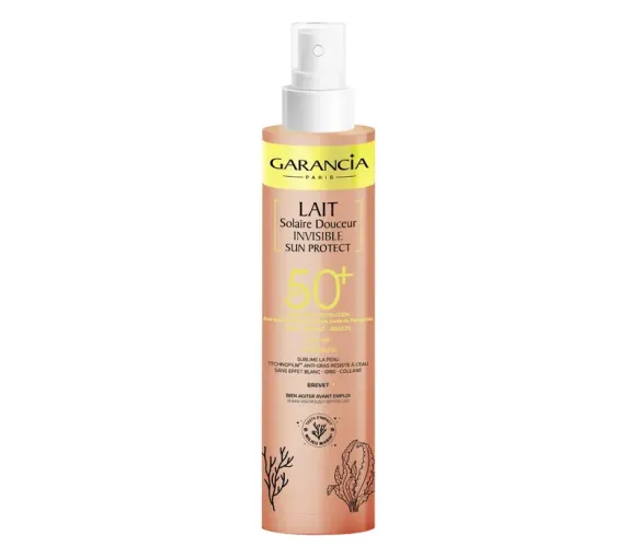 Lait solaire douceur invisible Sun Protect 50+ Garancia - spray de 150ml