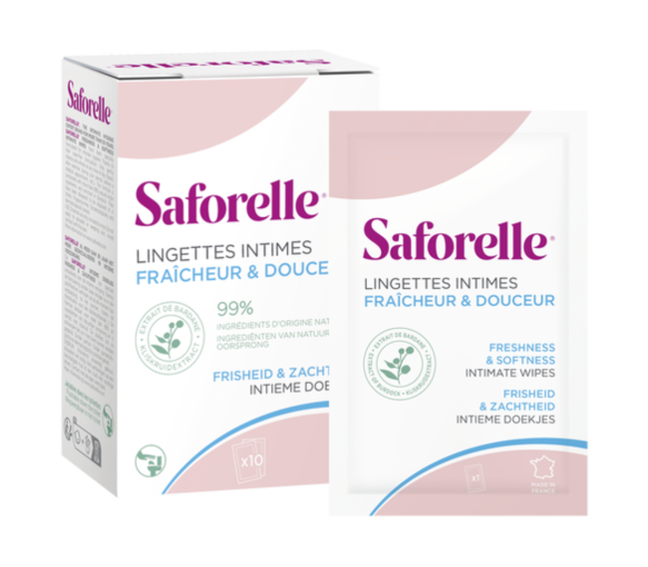 Lingettes intimes fraicheur et douceur Saforelle - image 1