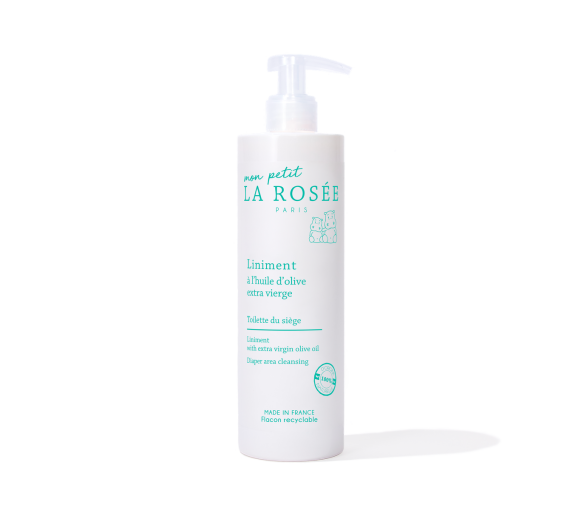 Liniment bébé à l'huile d'olive extra vierge La Rosée - flacon de 400 ml